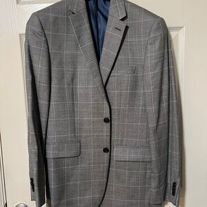 Vince Camuto Grey Windowpane Sportcoat